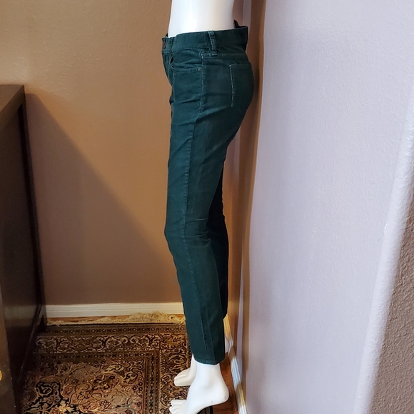 J CREW Reid green skinny cord jeans 26P - Picture 2 of 5